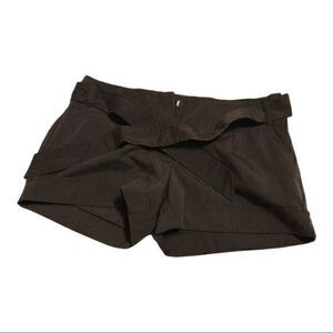 Flirtatious Brown Shorts W/Tie